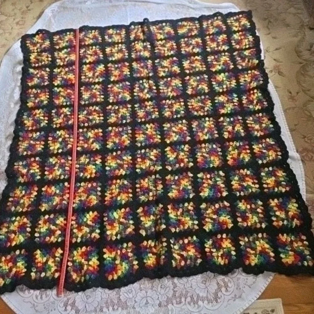 Granny Square Crochet Afghan 52